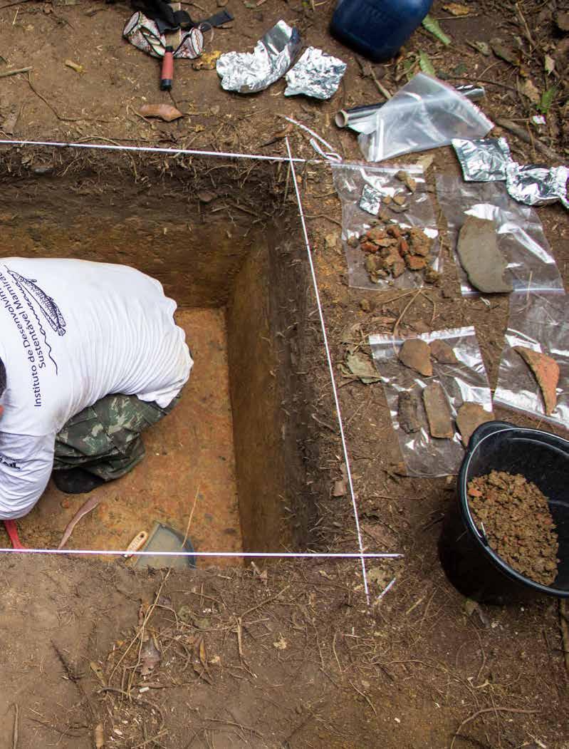Reportagem especial A história sob nossos pés Arqueólogos estudam relação entre antigas sociedades indígenas da Amazônia Por Amanda Lelis Em um pequeno espaço cavado na terra, de dois metros por um,