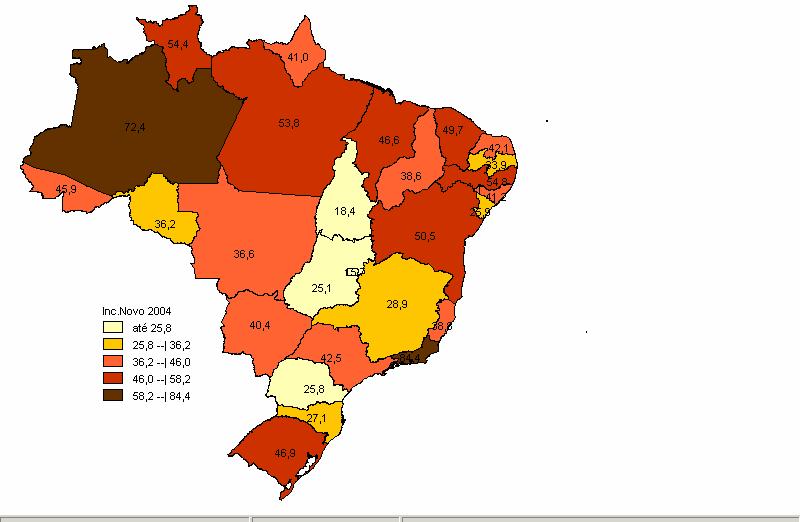 TUBERCULOSE NO BRASIL # 71 mil CN de TB notificados em 2010 # 19º país em número de casos #