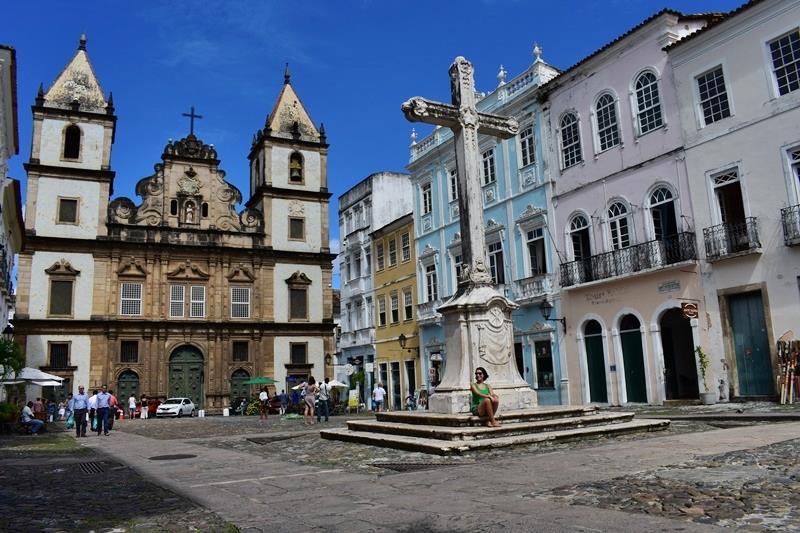 Pelourinho" ou "Igreja do Ouro", uma das edificações históricas mais importantes de Salvador, tombada pelo