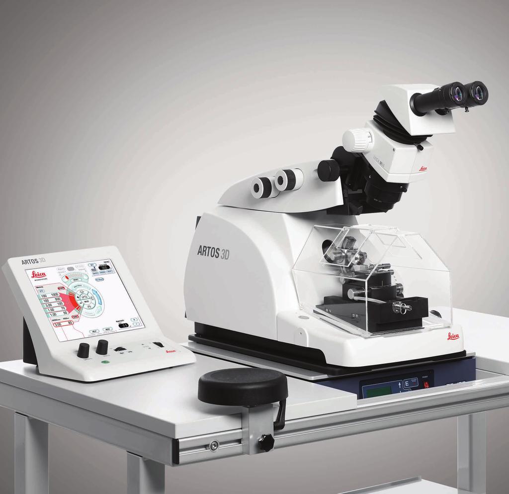 CRIAÇÃO AUTOMÁTICA DE SEÇÃO SERIADA DE QUALIDADE Obtenha seções seriadas consistentes e ultrafinas para tomografia computadorizada em menos tempo com o ultramicrótomo ARTOS 3D.