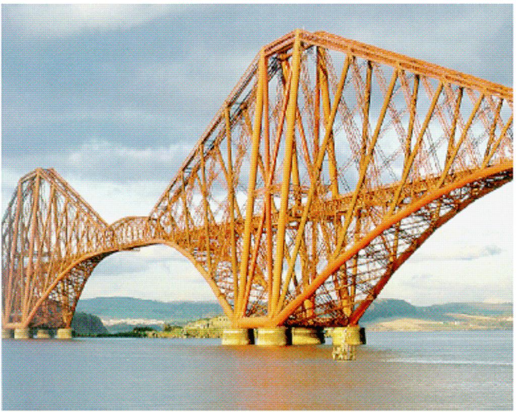 Figura 2.2 Ponte Firth of Forth bridge Edimburgo, Escócia Fonte: Wardenier, J., 2000.