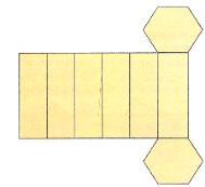 98 Q19- Veja esta figura plana que depois de cortada e dobrada formará superfície de um prisma.