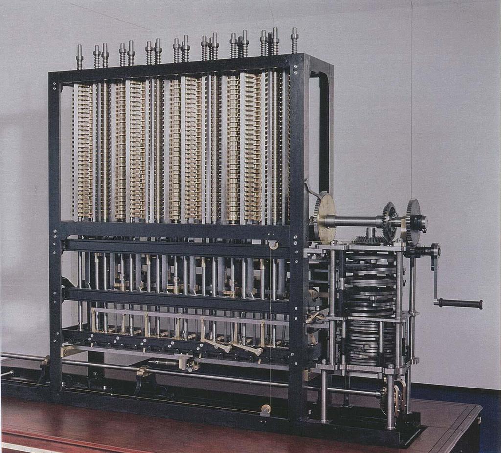 Analytical engine (1833) Progamável com cartões