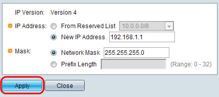 A máscara do endereço IP de Um ou Mais Servidores Cisco ICM NT para indicar a escala dos endereços IP de Um ou Mais Servidores Cisco ICM NT que devem ser rejeitados. Versão IP A versão IP apoiada.