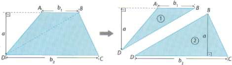 Após a decomposição, pode-se concluir que a área do paralelogramo é equivalente a do retângulo: Área Paralelogramo = Área Retângulo Área Paralelogramo = (medida da base) x (medida da altura) 3.