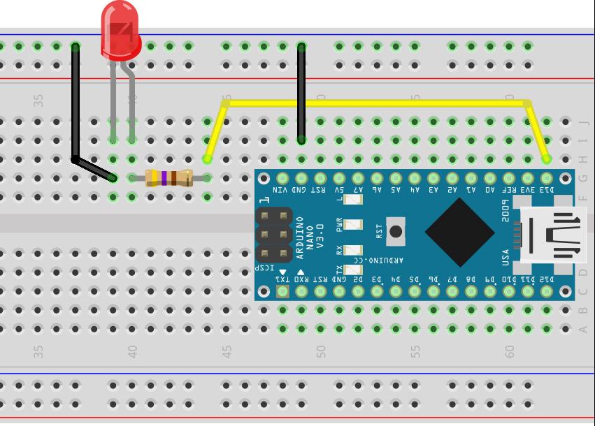 Montando o hardware: Primeiramente, reproduza o circuito abaixo, com seu Arduino desligado.