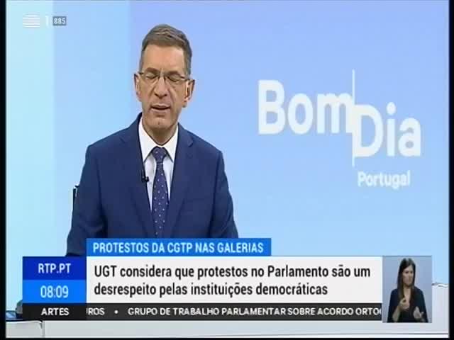 A18 RTP 1 Duração: 00:00:16 OCS: RTP 1 - Bom Dia Portugal ID: 81633065 20-07-2019 08:09 Protesto da CGTP no Parlamento http://pt.cision.com/cp2013/clippingdetails.aspx?