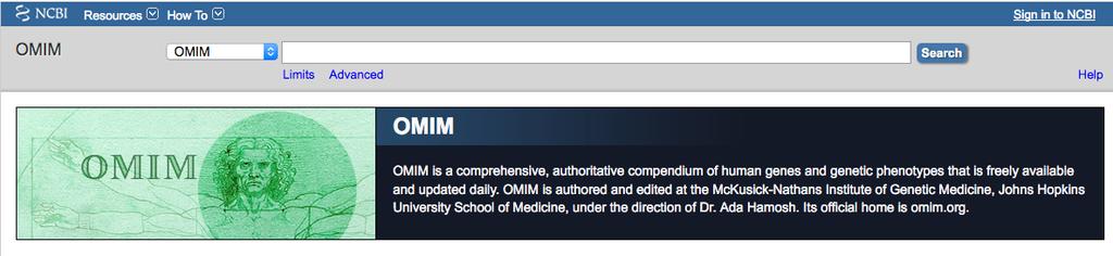 OMIM: Online