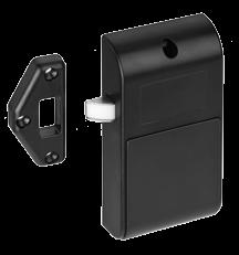 Sistema de leitura pode funcionar com cartões porta-chaves ou pulseiras MIFARE./ Electronic lock for lockers with MIFARE system. Compatible with Software. It works wirelessly using 3 AA batteries 1.