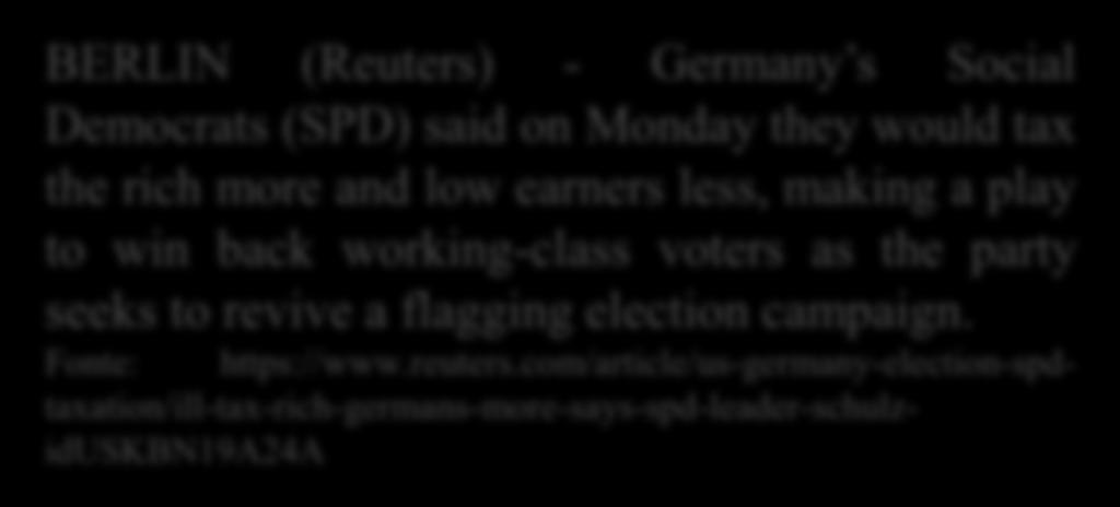 IR na Alemanha: tabela progressiva até 45% + 5,5% de adicional de solidariedade (originalmente instituído para custear a reunificação do País).