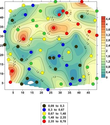 +0,5*(0,429+0,282)*(mapa30-mapa20)+0,5*(0,663+0,429)*(mapa40- apa30)+0,5*(1,089+0,663)*(mapa50-mapa40)+ 0,5*(1,456+1,089)*(mapa60-mapa50)+0,5*(1,937+1,456)*(mapa70-mapa60)+