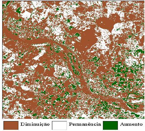 4 com solo exposto e pouca vegetação nas proximidades da cidade de Propiá-Se. No ano de 2004 (b) os índices estão estre os valores de 0.1 e 0.3 com solo exposto, algumas áreas com vegetação entre 0.
