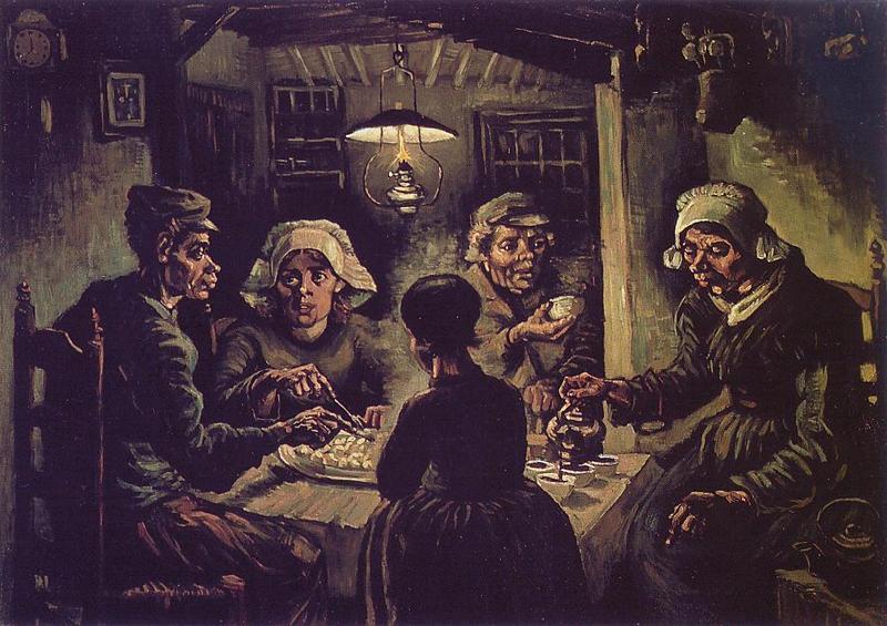 Vincent van Gogh (1853-1890). Comedores de batata,1885.