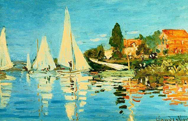 Claude Monet (1840-1926). Regatas em Argenteuil, 1872.