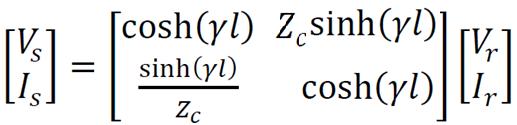III. MODELO EQUIVALENTE Π Fazendo procedimento análogo para a equação da corrente e aplicando as condições de contorno, chegase a seguinte relação na forma