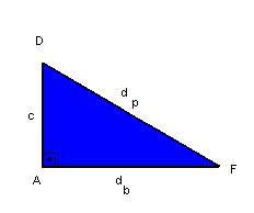 seguir: d b = diagonal da base d p = diagonal do paralelepípedo