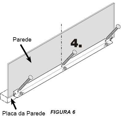 TRAVAMENTO DE SEGURANÇA MONTAGEM DO SUPORTE ANTI-TOMBAMENTO EM PISOS DE CONCRETO Este mecanismo garante que o aparelho não tombe para frente quando as Portas estiverem completamente carregadas. 1.