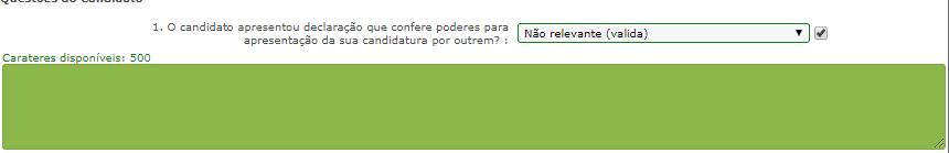 6 Opção C: Reclamação da Validação efetuada pela Entidade de Validação Caso o candidato pretenda reclamar da validação efetuada pela entidade de validação deverá escolher no menu lateral esquerdo