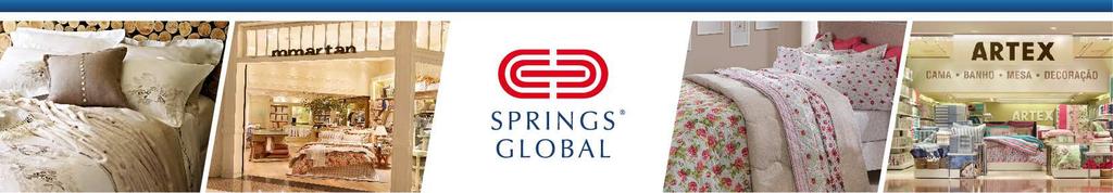 Comentário do Desempenho Receita líquida da Springs Global cresce 7,4% no 2T15 quando comparado com 2T14.