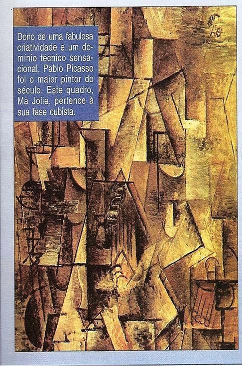 2. Cubismo: Picasso (pintura). Espanha/França (1907, quadro Demoiselles D Avignon). Guillaume Apollinaire (Manifesto Síntese 1913).