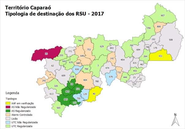 64 4.2.7 Caparaó O Território de Desenvolvimento Caparaó é formado por 55 municípios e possui uma população urbana de 507.893 habitantes, considerando dados do IBGE 2016.