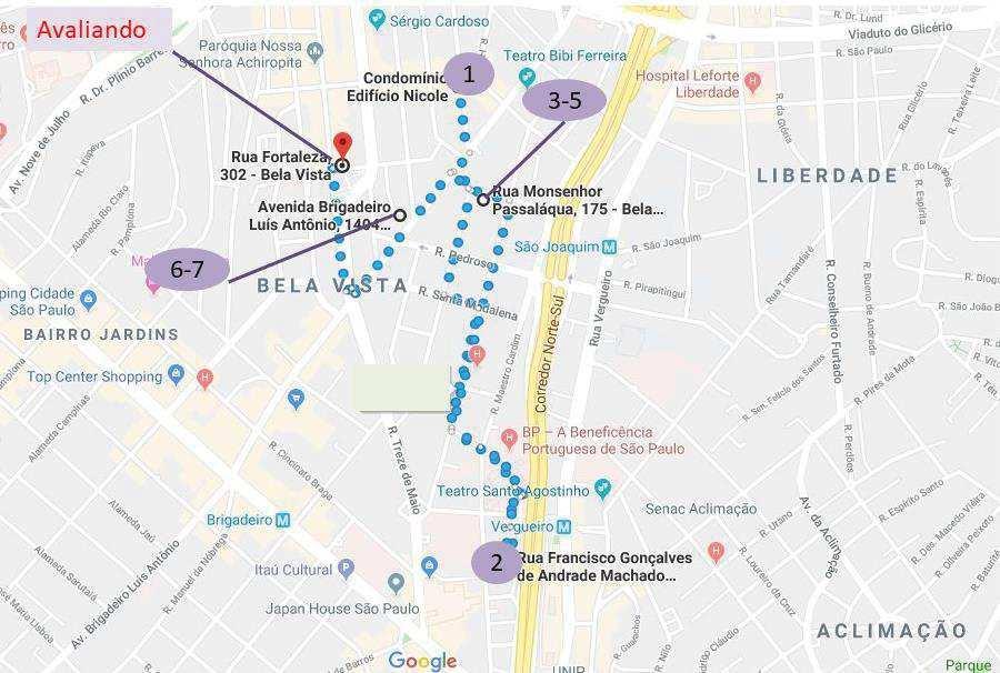 Mapa de Comparativo