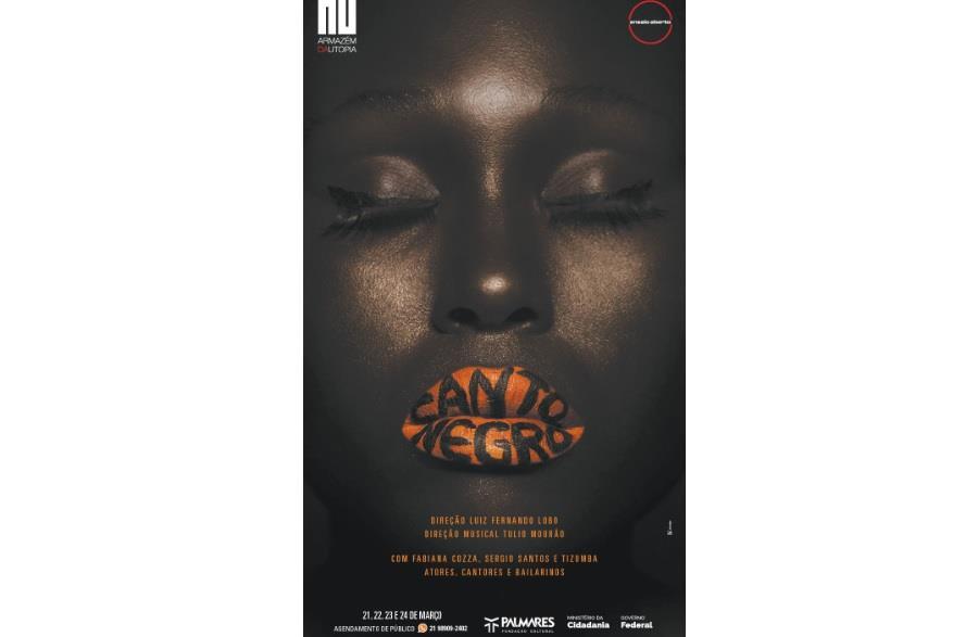 ARMAZÉM DA UTOPIA A ADCPII sorteará 12 ingressos para o espetáculo musical Canto Negro, encenado pela Cia Ensaio Aberto, para o dia 23 de março, sábado, no Armazém Utopia.