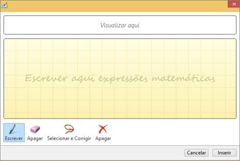 4. EQUAÇÕES À TINTA Incluir equações matemáticas ficou muito mais fácil. Vá até Inserir > Equação > Equação à Tinta sempre que desejar incluir uma equação matemática complexa em um documento.