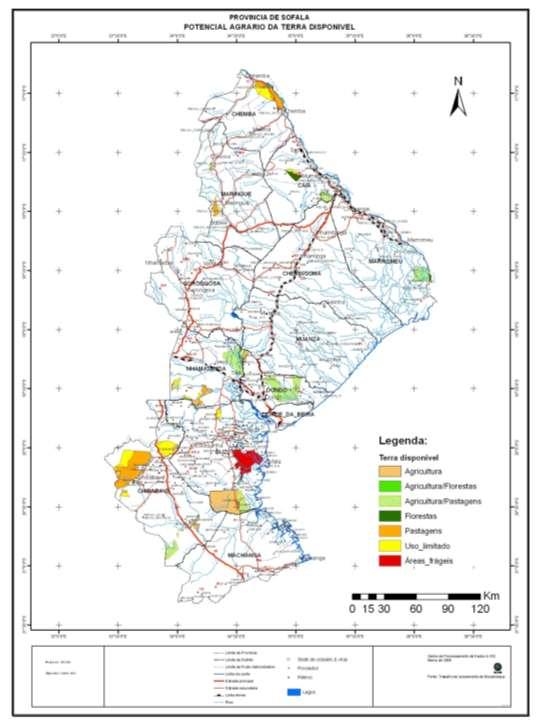 TERRA DISPONÍVEL SOFALA Distrito Area (ha) Chemba 33.589 Caia 17.587 Maringue 8.