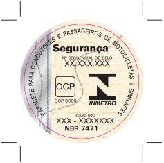 ANEXO F FORMULÁRIO INMETRO FOR-DQUAL-144 ESPECIFICAÇÃO DE SELO DE IDENTIFICAÇÃO DA CONFORMIDADE 1 - Produto ou Serviço com Conformidade Avaliada: Capacete para Condutores e Passageiros de