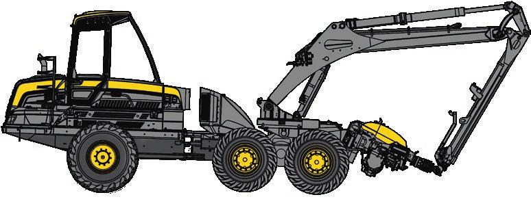 DIMENSÕES Peso mínimo: Peso normal: Comprimento: Largura: Altura para transporte: Distância do solo: 16 500 kg 17 500 kg 7 300 mm 2 750-3 085 mm 3 800 mm 670 mm PNEUS Dianteiros: 650/65-26,5