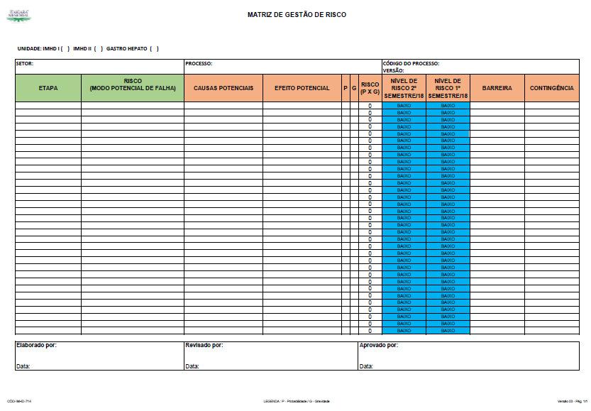 Matriz de Gestão de