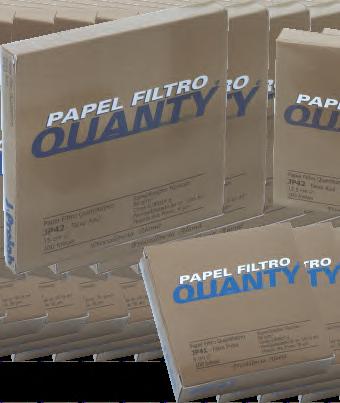 Papel de filtro quantitativo JP 40 Faixa Branca (Velocidade de Filtração Média) DIÂMETRO VELOC.