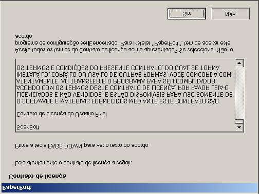 NÃO coloque a ficha do cabo de alimentação antes de ligar o cabo de interface paralela. Isso pode danificar o seu aparelho. 5 Insira o CD-ROM para incluído na unidade do CD-ROM.