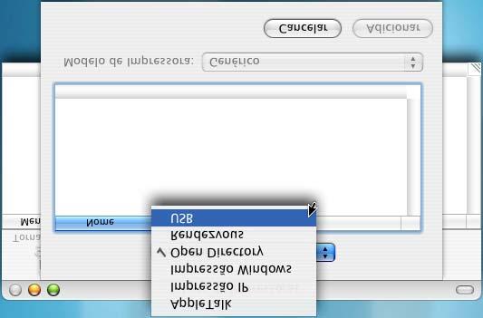 A Abra a pasta Utilitários. Configurar o Aparelho NÃO ligue o aparelho à porta USB do teclado ou a um núcleo não equipado com USB. B Abra o ícone Utilitário Config. Impressora.