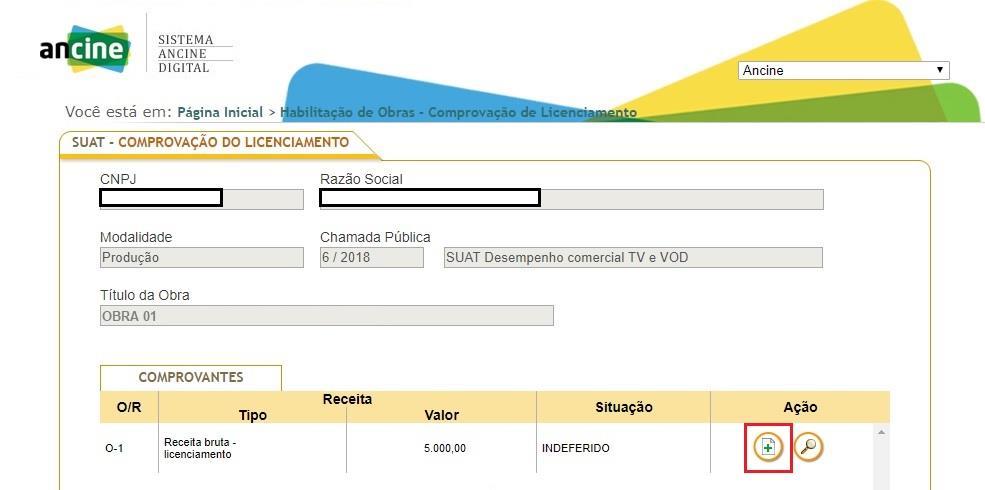 6) Se a solicitação de recurso escolhida no passo 5 foi para um CRT (disponível nos Módulos de Produção e Programação), o sistema irá direcionar o usuário para a página com os dados do CRT em questão.