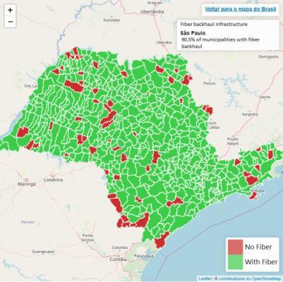 21,3%) Cidades fora das principais cidades dos municípios ainda usam