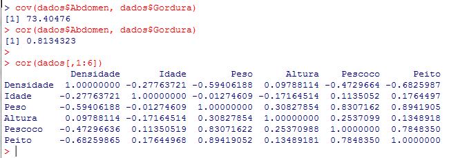 Note que o conjunto de dados (csv) foi carregado para um data frame com o nome dados.
