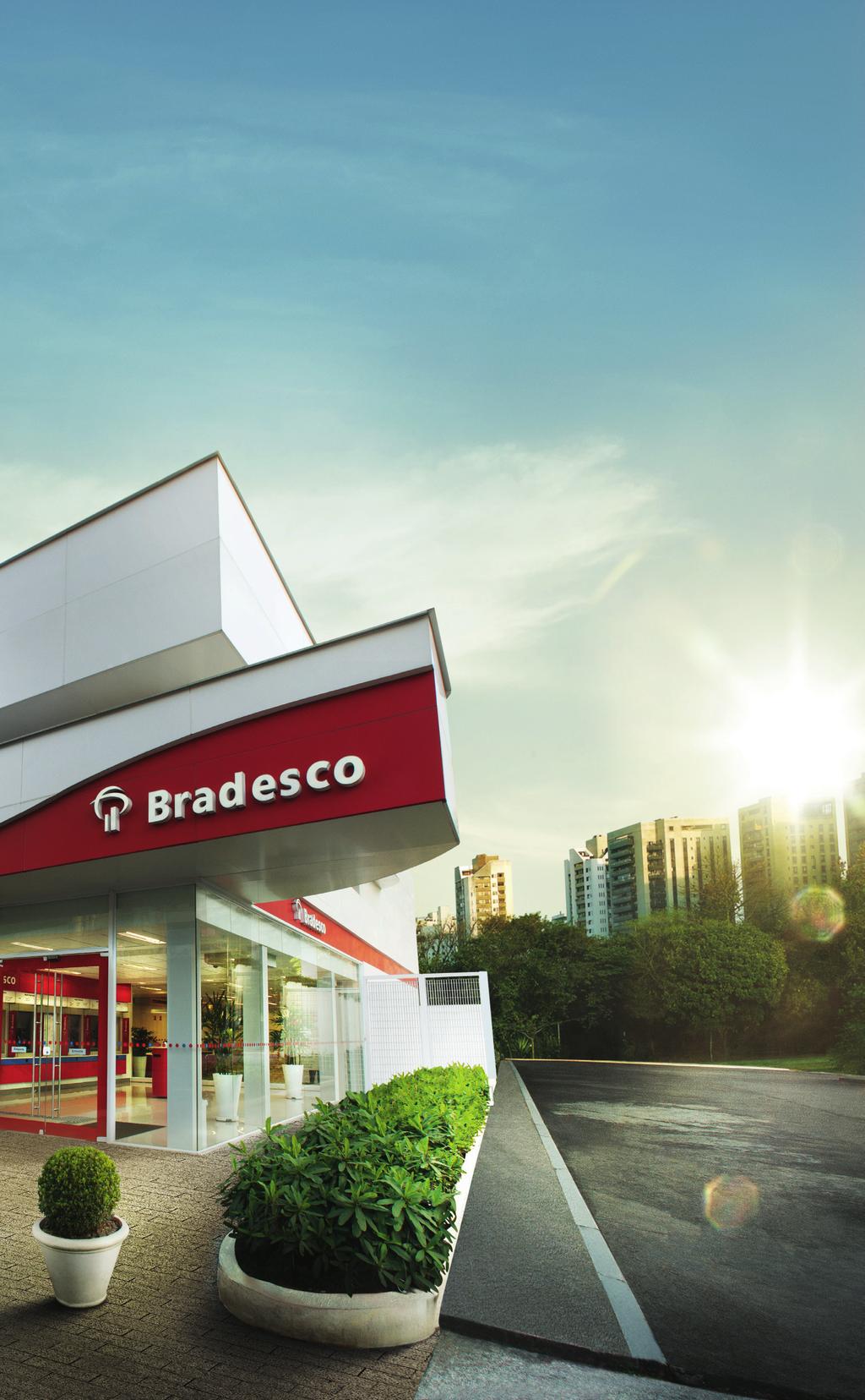 PERFIL O Bradesco é um dos maiores bancos privados do Brasil e a maior Seguradora da América Latina, com valor de mercado de R$ 171,6 bilhões*, observado em 30 de junho de 2018.
