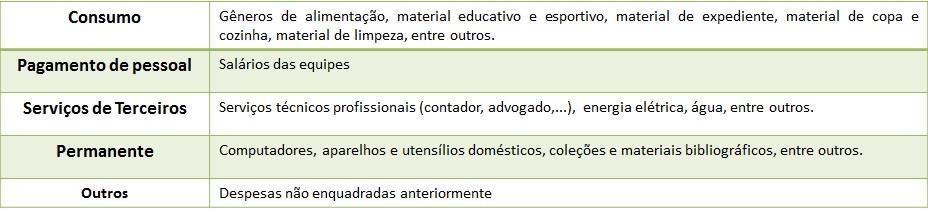 Passo 2: A partir de agora você dará início ao lançamento de cada despesa realizada. Os campos deverão ser preenchidos da seguinte forma: a.