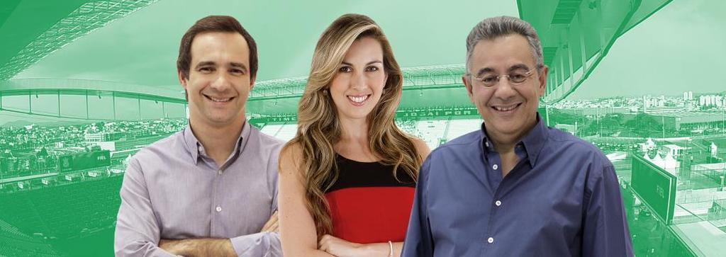 APRESENTADORES Os programas esportivos da TV Gazeta são