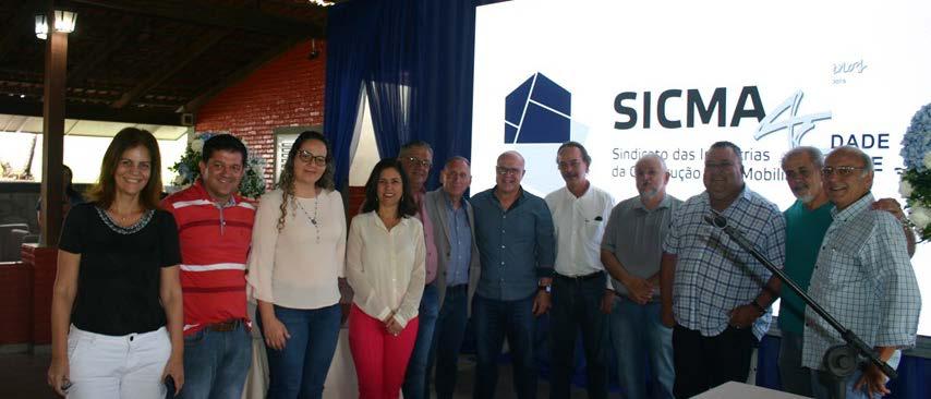 SICMA Entidade celebra 40 anos de fundação e empossa primeira diretoria do SECONCI-Anápolis Sindicato das Indústrias da O Construção e do Mobiliário de Anápolis (Sicma) celebrou, no dia 09/12 último,