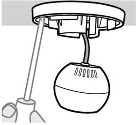 5. Ajuste a cúpula para o ângulo de visão desejado e