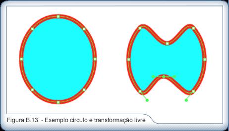 para desenhar o retângulo. Também podemos alterar a forma desse círculo, utilizando a ferramenta Subseleção.