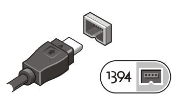 Figura 8. Conector 1394 5. Abra a tela do computador e pressione o botão liga/desliga para ligar o computador. Figura 9.