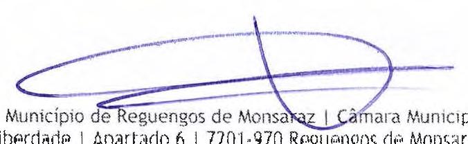 Calixto, Presidente da Câmara Municipal do Concelho de Reguengos de Monsaraz, no uso das competências previstas na alínea b) do n 1 do artigo 35º da Lei nº75/2013, de 12 de setembro.