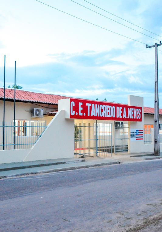 Centro Educacional Tancredo de Almeida Neves, em Presidente Vargas. Escola reformada pelo Programa Escola Digna, do Governo do Estado.