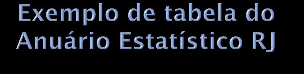 FUNDAÇÃO CEPERJ - ANUÁRIO ESTATÍSTICO DO ESTADO DO RIO DE JANEIRO - 2013 Tabela 23.