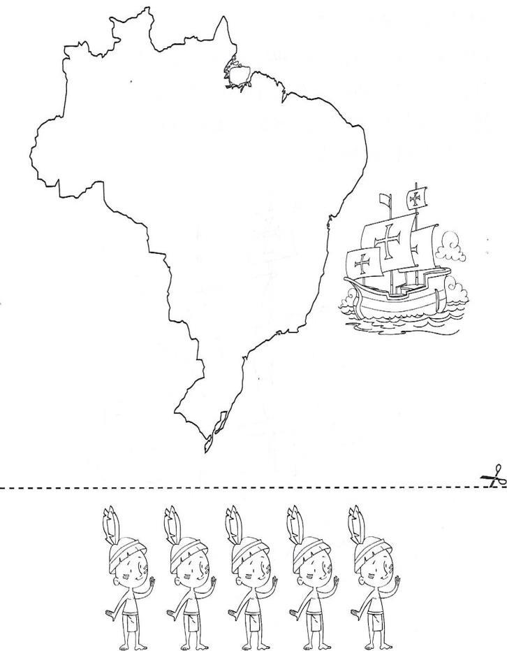 Página22 Descobrimento do Brasil No dia 22 de abril de 1500, Pedro Álvares Cabral, vindo de Portugal, chegou ao Brasil, desembarcando em Porto