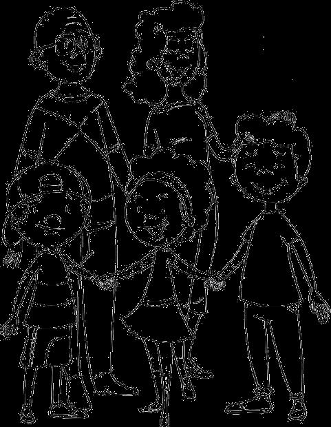 Página8 Capítulo 3 Família A família é o nosso primeiro grupo social. Ela é formada pelo pai, pela mãe e pelos filhos. Chamamos esse pequeno grupo de núcleo familiar.
